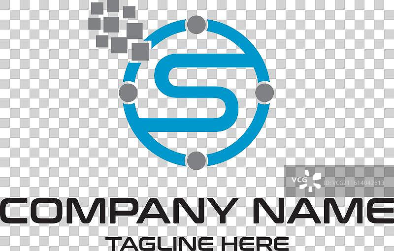 S字母科技公司标志设计图片素材