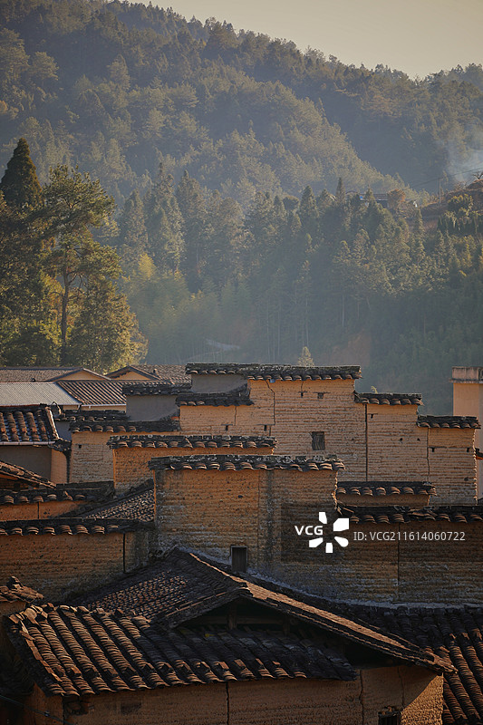 福建屏南县“漈下古村”一景图片素材