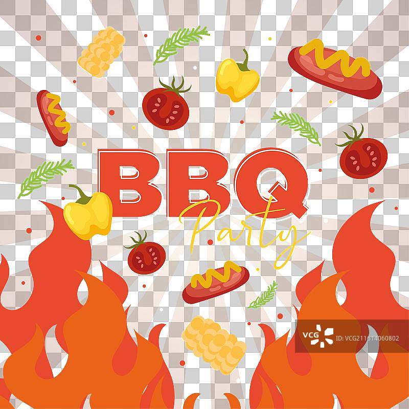 烧烤派对海报图片素材
