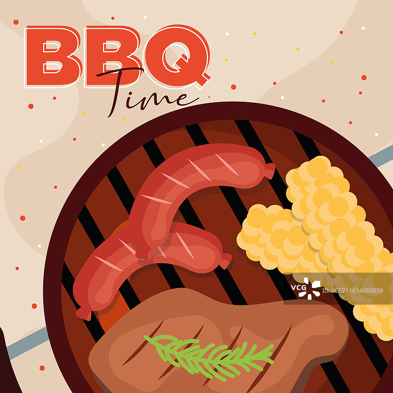 烧烤架海报图片素材