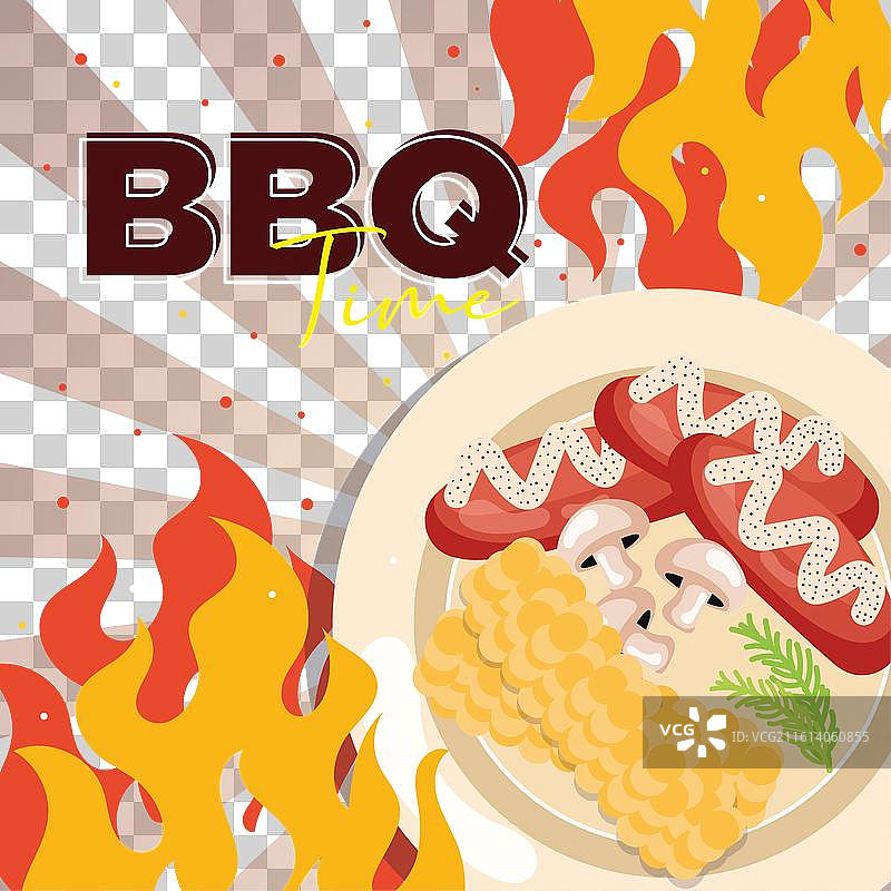 烧烤时光海报图片素材