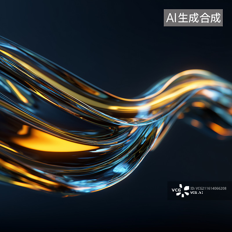 【AI数字艺术】抽象能量场图片素材