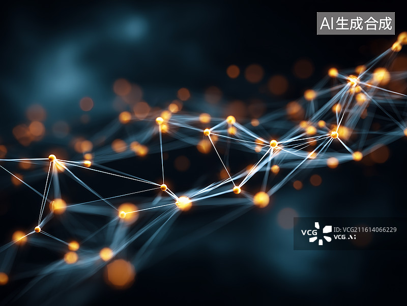 【AI数字艺术】未来网络可视化图片素材