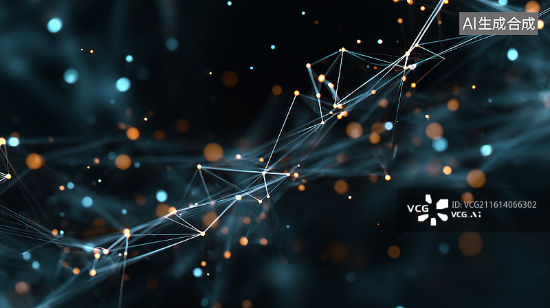 【AI数字艺术】未来网络可视化图片素材
