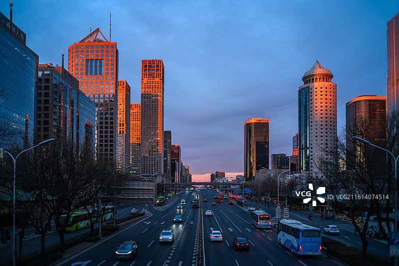 2026年1月7日北京朝霞图片素材
