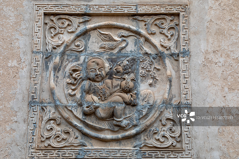 砖雕儿童图片素材