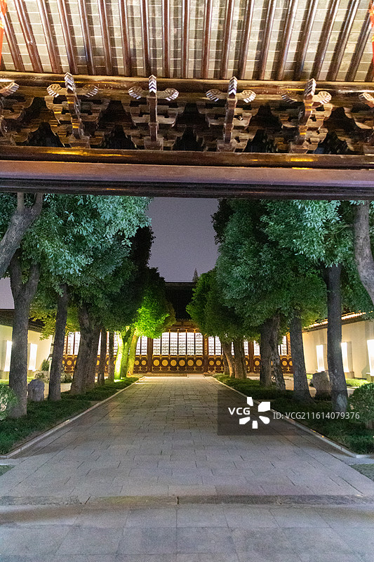 瞻园夜景图片素材