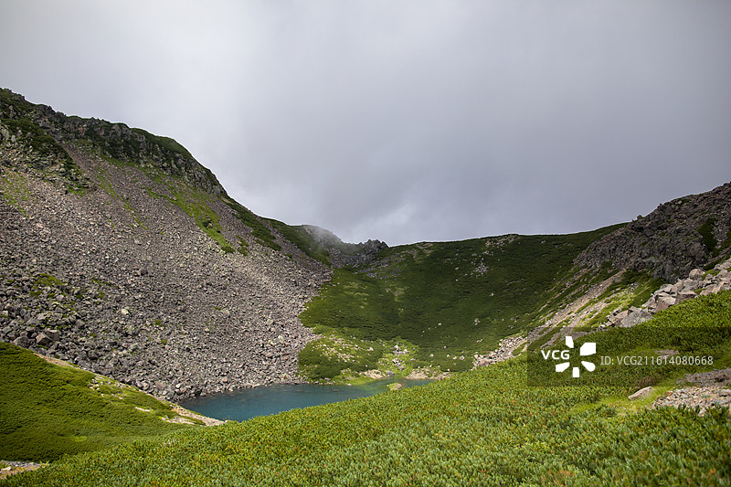 日本岐阜县高山市乘鞍岳叠平的风光图片素材