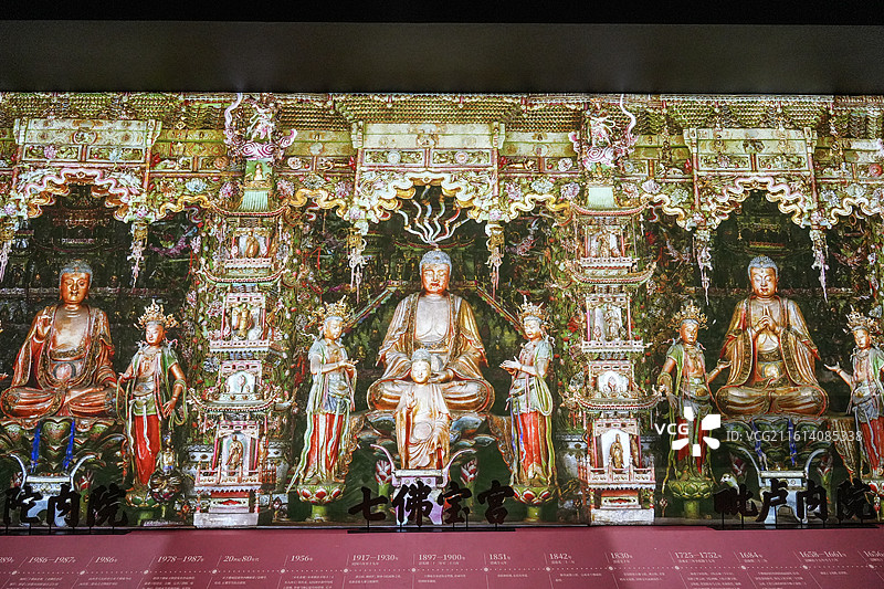 北京中国典籍博物馆“既往未来-小西天文物撷珍与悬塑艺术特展”展览现场和展品图片素材