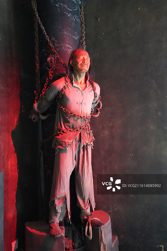 淮安府署刑具室 中国古代刑具展图片素材