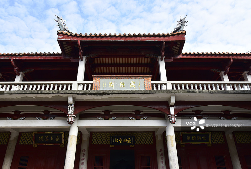 福建省泉州开元寺景区古建筑藏经阁图片素材