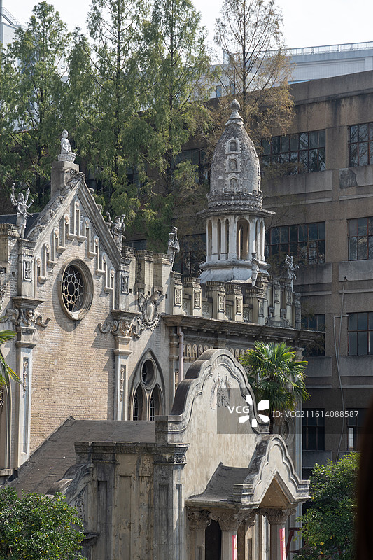 武汉各大景点美照长江古德寺博物馆大江大河图片素材
