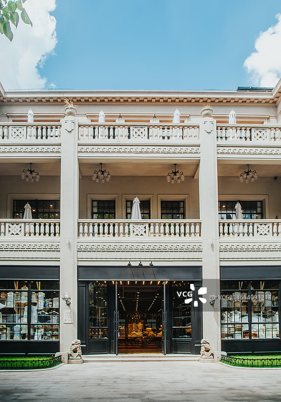 上海新乐路82号老洋房 金廷荪故居旧址图片素材