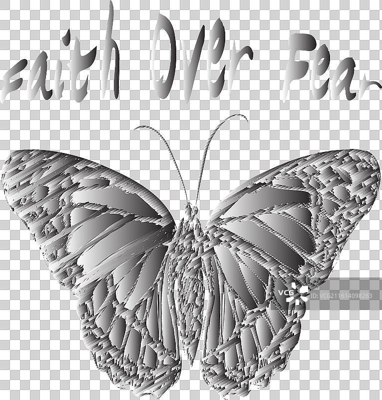 信仰战胜恐惧蝴蝶语录设计图片素材