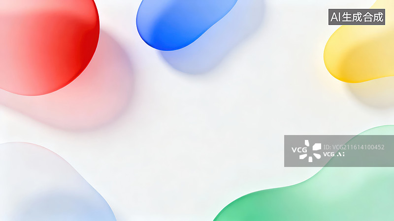 【AI数字艺术】彩色抽象波浪形图案图片素材