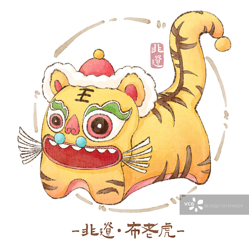 布老虎中国传统非遗文化模版图片素材