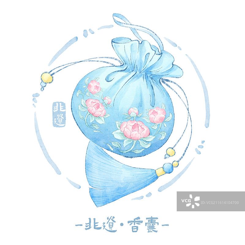香囊中国传统非遗文化模版图片素材