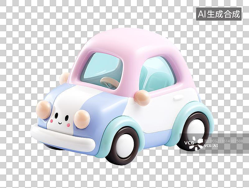 【AI数字艺术】一辆卡通小汽车图片素材