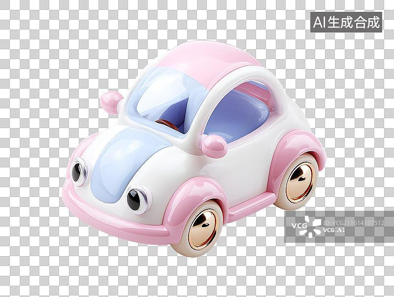 【AI数字艺术】一辆卡通小汽车图片素材