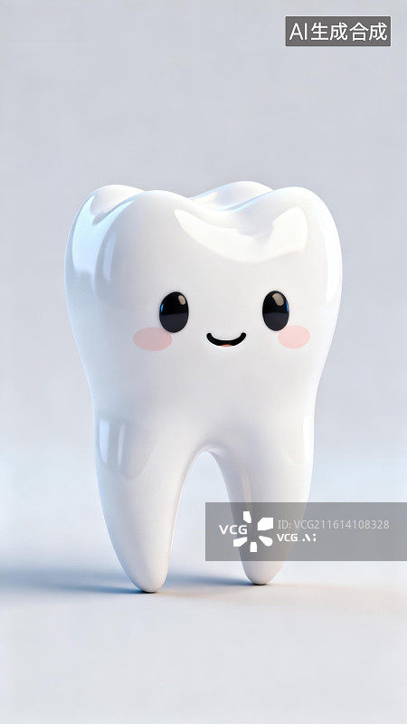 【AI数字艺术】卡通牙齿形象图片素材