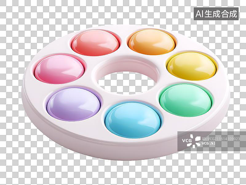 【AI数字艺术】卡通调色板图片素材