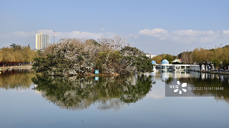 广汉金雁湖公园图片素材