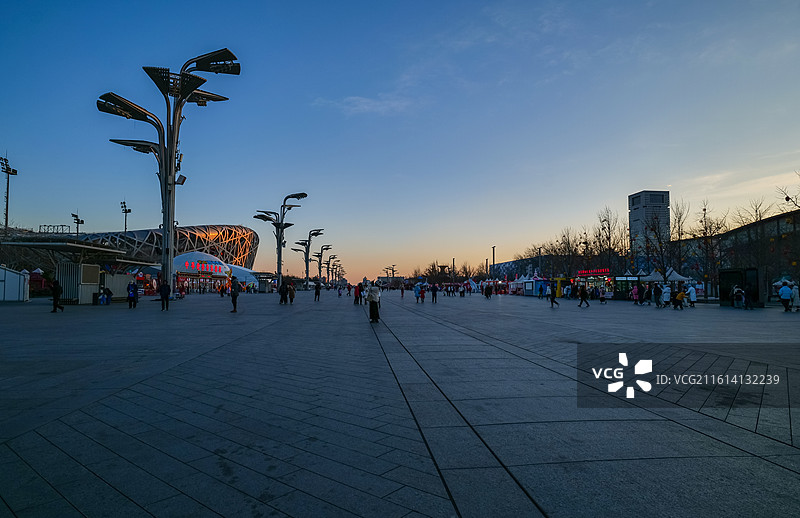 北京奥林匹克中心区广场图片素材