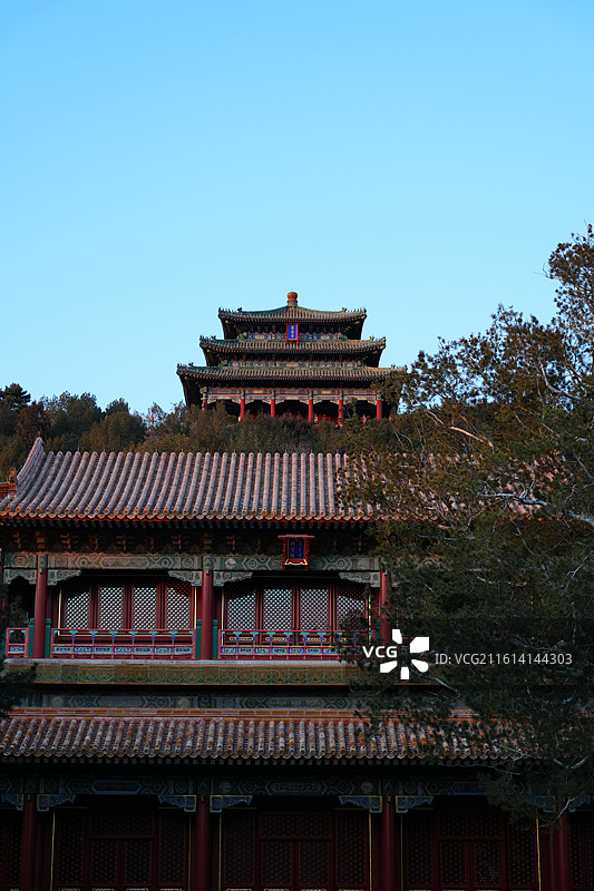 景山 公园 万春亭 古代 建筑图片素材