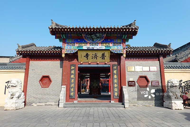 河南省开封市开封普济寺宗公祠山门图片素材