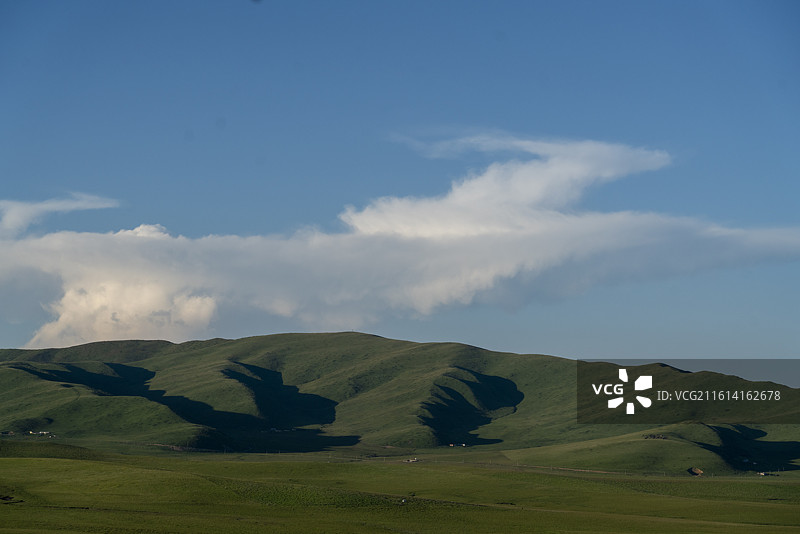 四川阿坝夏日草原美丽风光图片素材