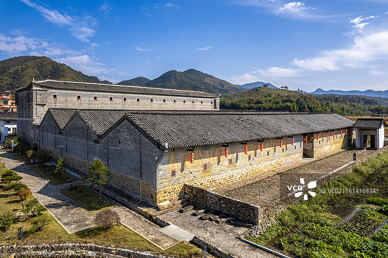 中国广东省韶关市始兴县长围景区航拍图片素材