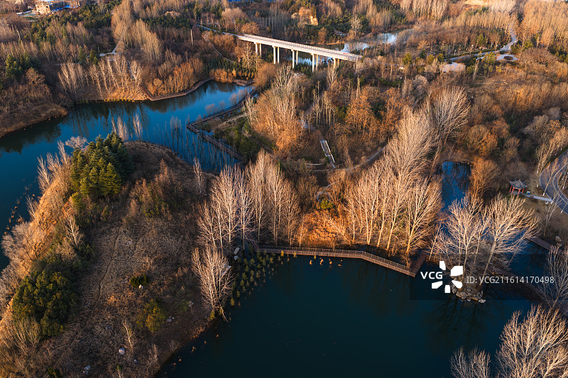 河南省郑州市郊野公园 索河湿地风光图片素材