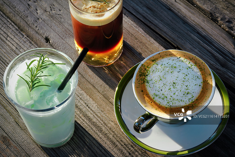 咖啡喝饮料下午茶特写图片素材