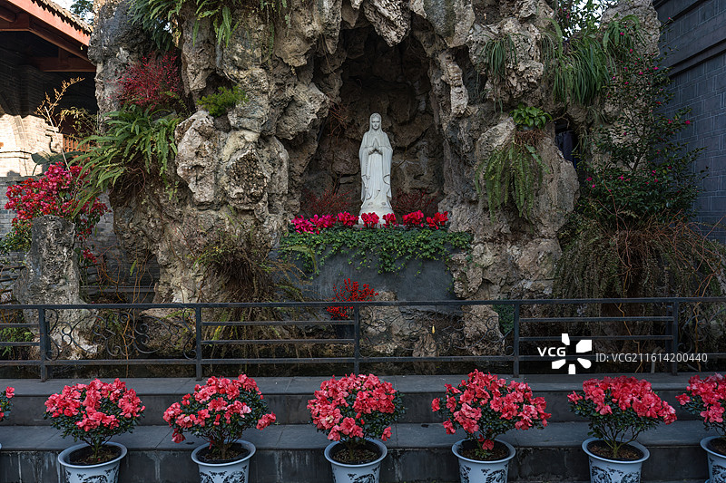 成都平安桥天主教堂图片素材