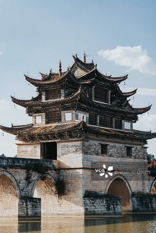 云南建水十七孔桥图片素材