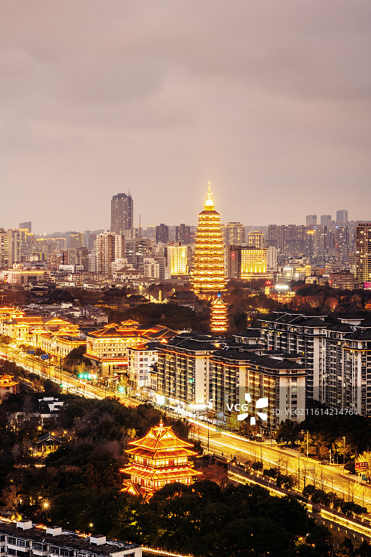 江苏常州天宁宝塔佛塔红梅公园文笔塔东坡园仰苏格图片素材