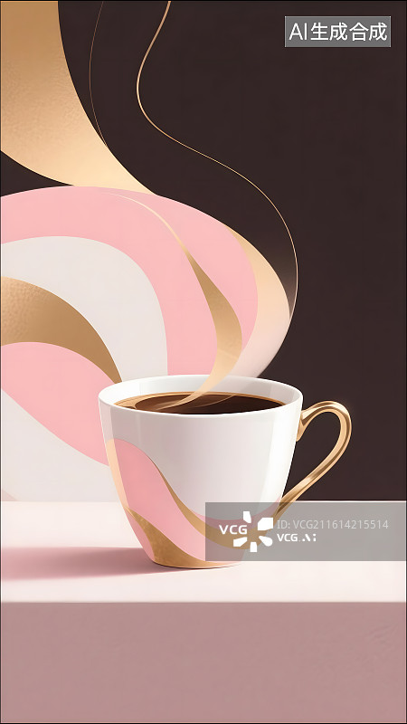 【AI数字艺术】咖啡主题设计1图片素材