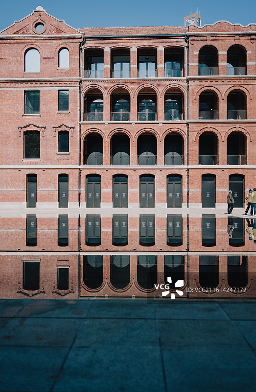 城市建筑的低角度视角图片素材