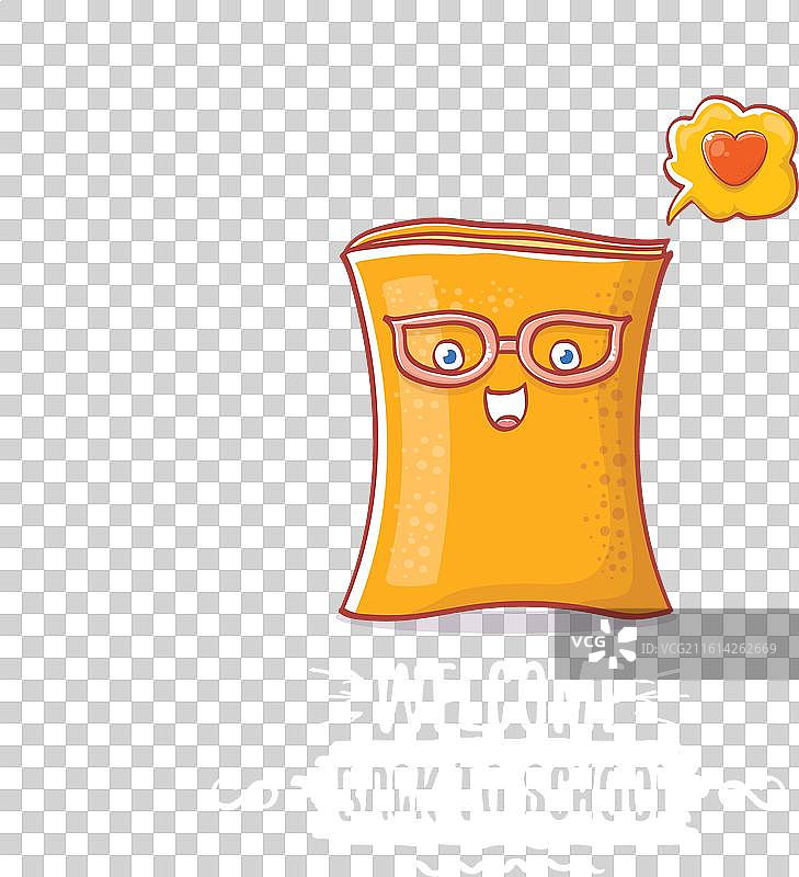 卡通有趣的返校宣传横幅或海报图片素材