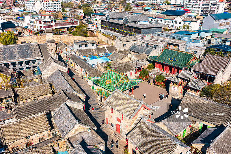 航拍禹州神垕古镇图片素材