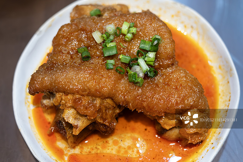 广西美食：柳州卤猪蹄图片素材