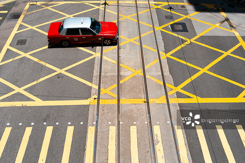 香港中环人行道斑马线图片素材