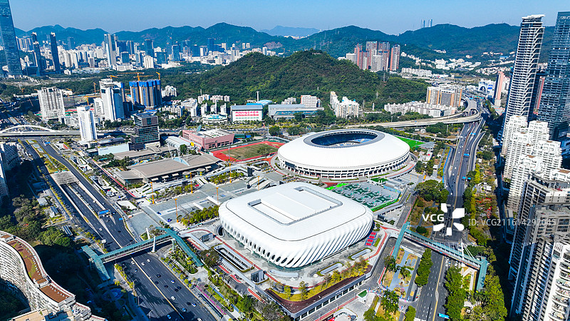 深圳体育中心风光天际线图片素材