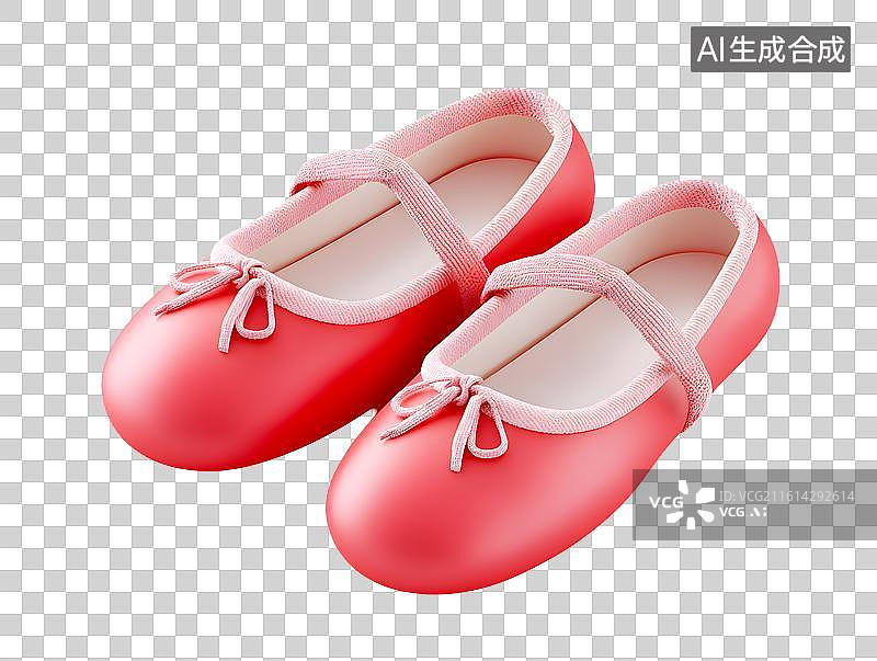 【AI数字艺术】一双红色舞鞋图片素材