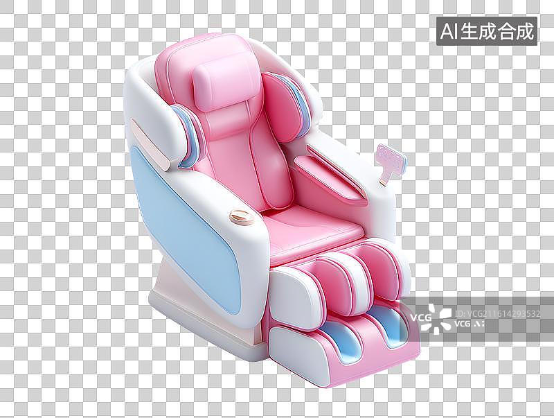 【AI数字艺术】一个彩色卡通按摩椅图片素材