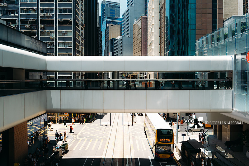 香港中环德辅道中街景图片素材