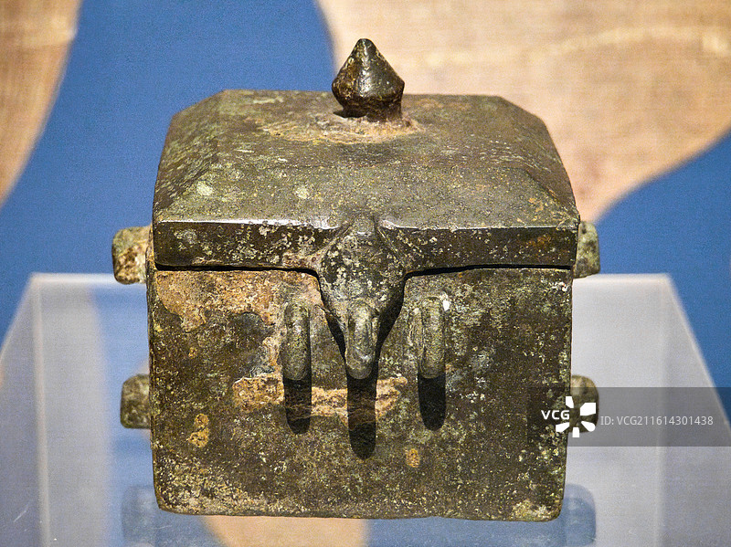 会稽县铜印及印匣，唐代，浙江省博物馆藏图片素材