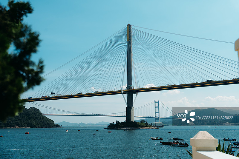 香港汀九桥图片素材