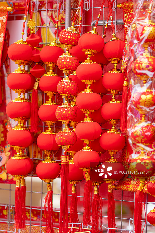 春节红灯笼装饰图片素材