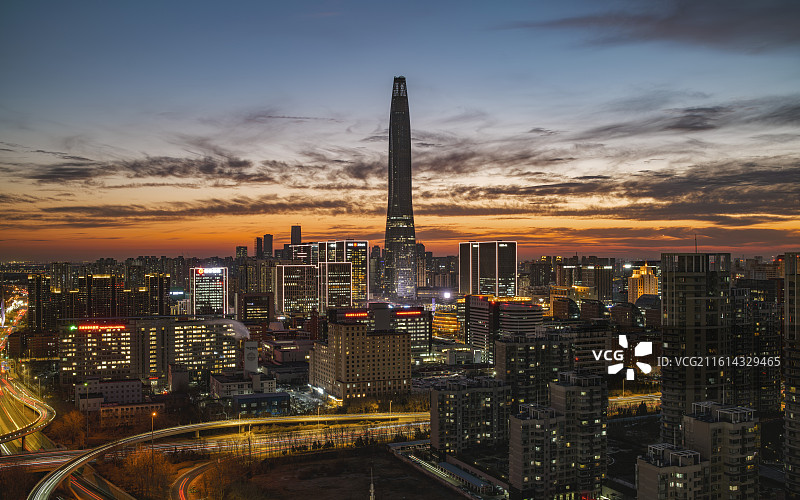 天津市滨海新区周大福金融中心津沽棒图片素材